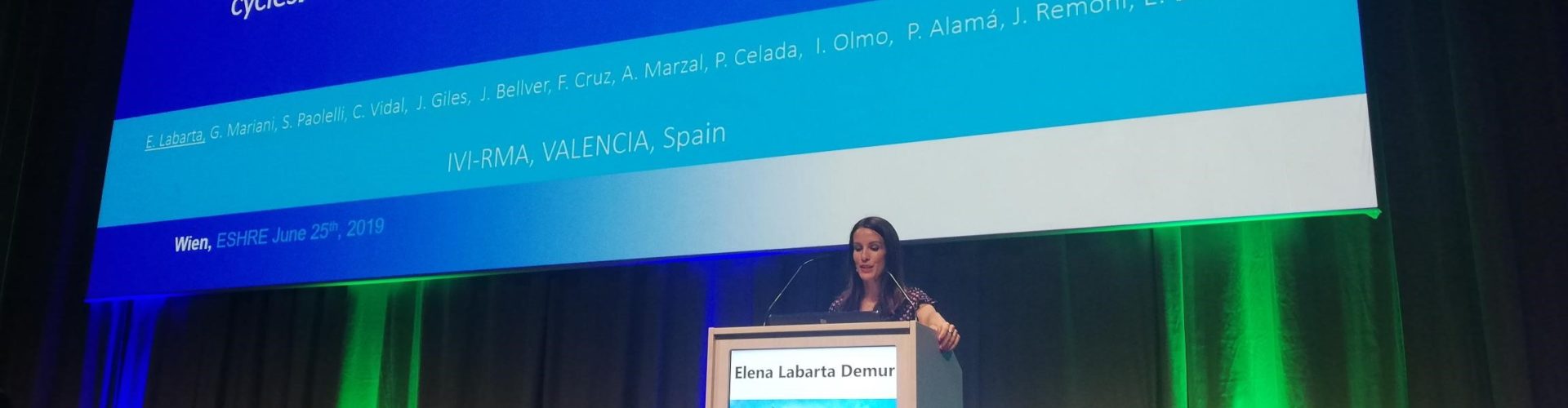 Elena Labarta at ESHRE 2019