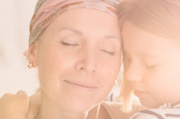 Girl hugging mother